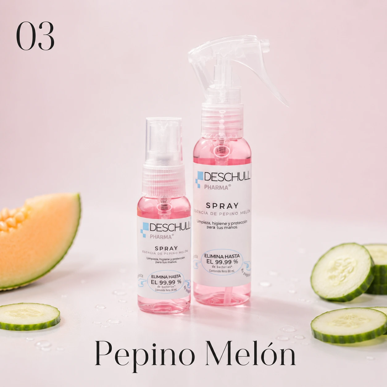 Deschull Pharma Pepino Melón en presentaciones de 30 mL y 60 mL